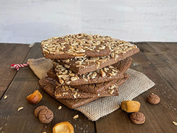 Speculaasbrokken met amandelen