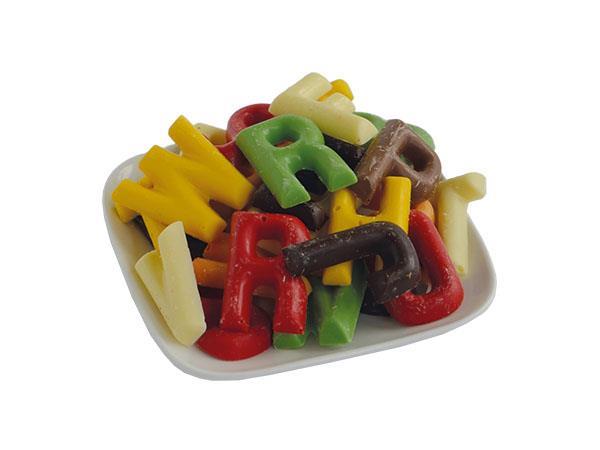 Strooi lettertjes 200gr